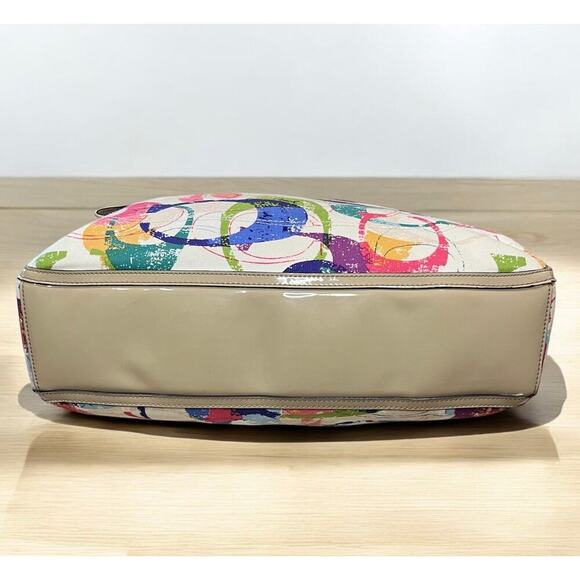 Coach 31141E Stamped Signature C Hallie East West Tote Bag & Wristlet - Picture 5 of 16